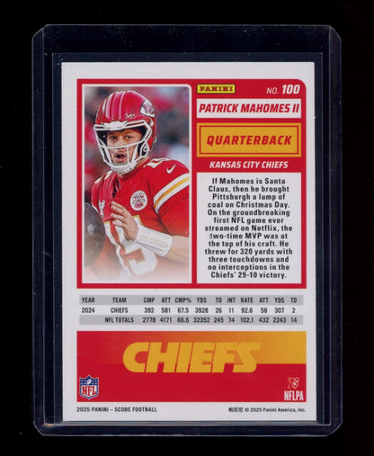 2025 Score #100 Patrick Mahomes II Extraterrestrial