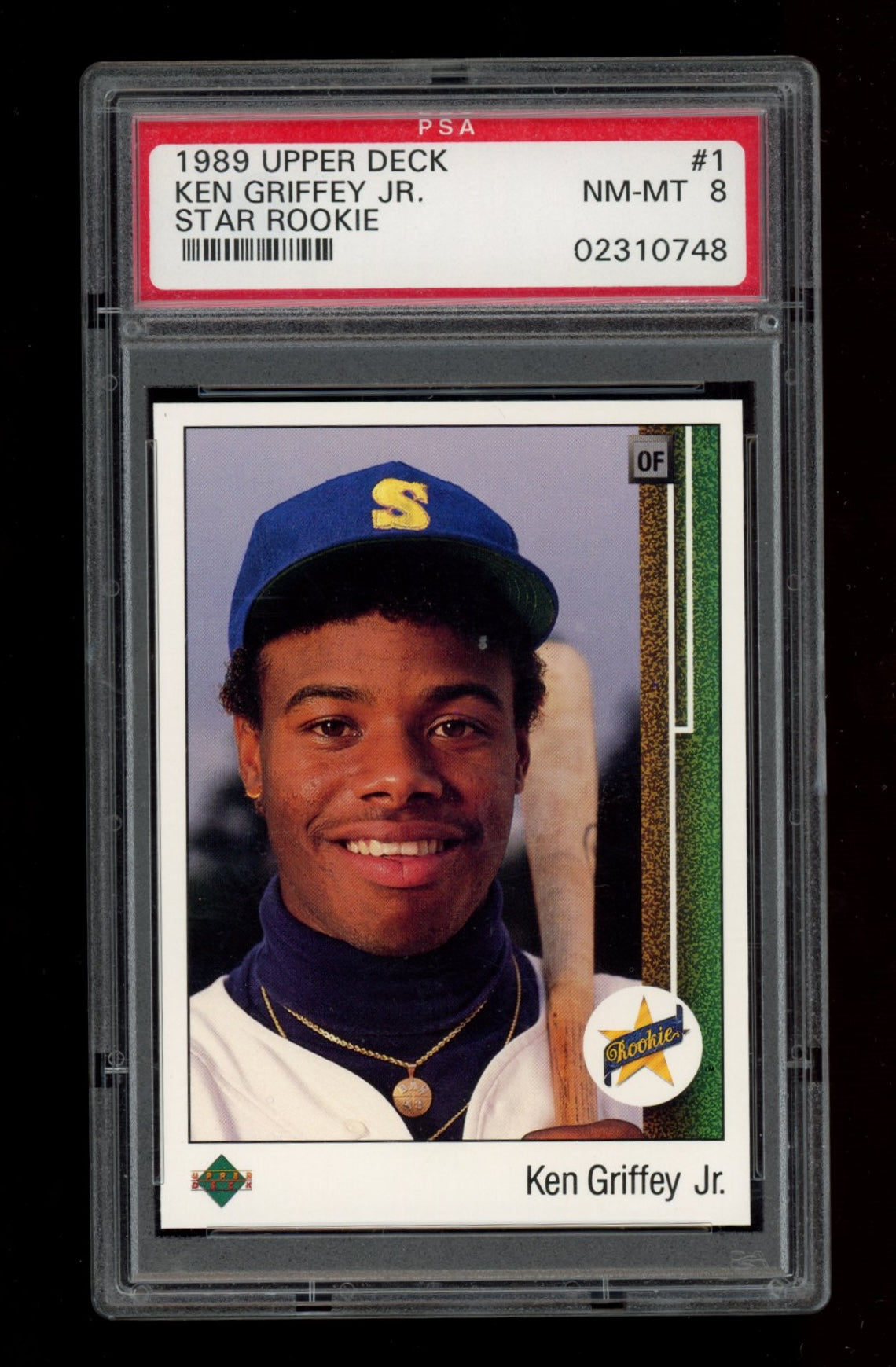 1989 Upper Deck #1 Ken Griffey Jr. Star Rookie PSA 8