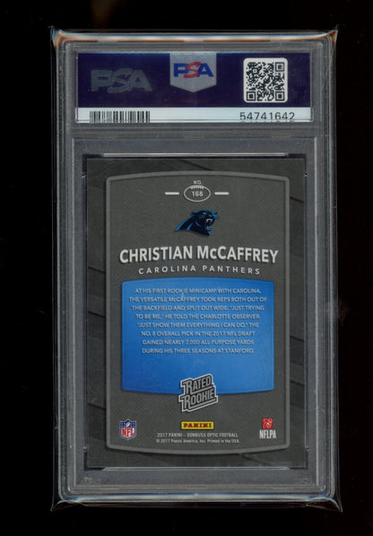 2017 Panini Donruss Optic #168 Christian Mccaffrey PSA 10