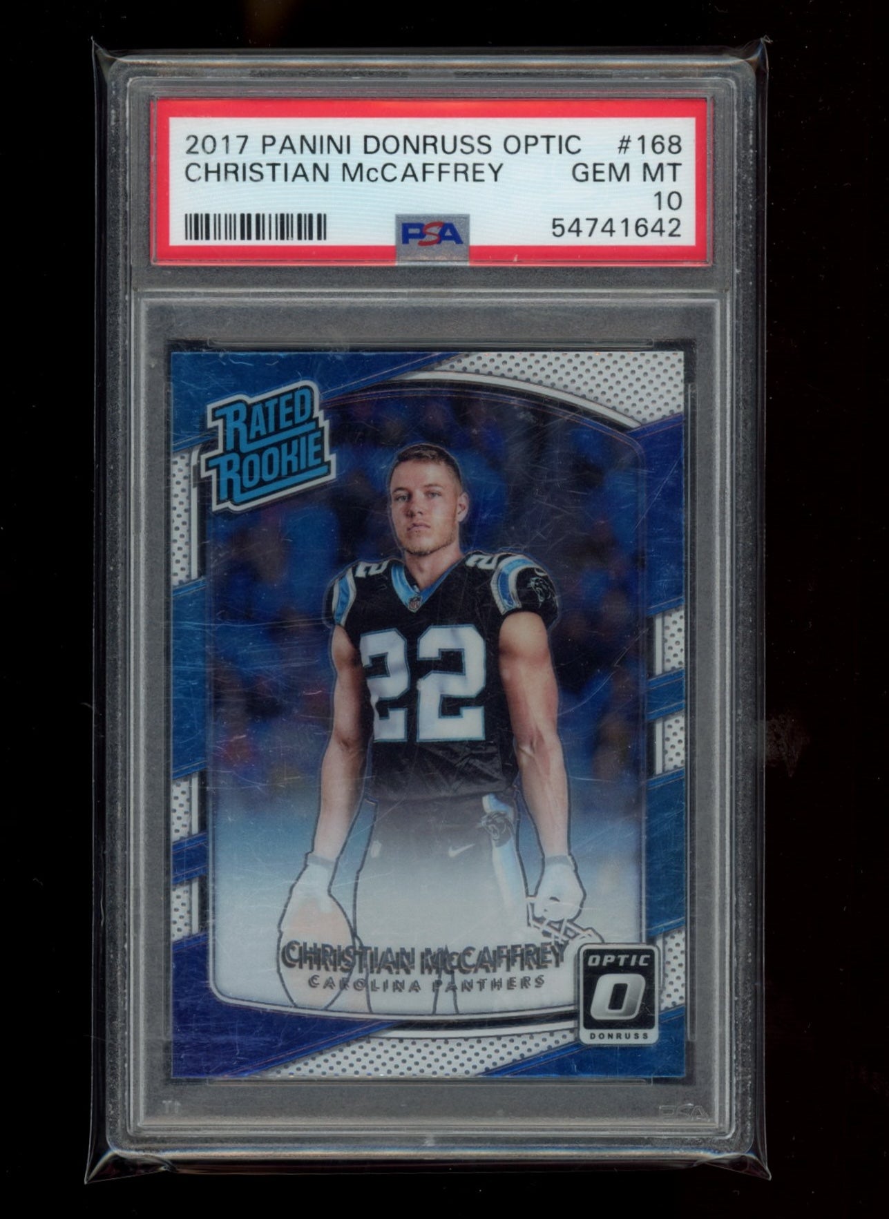2017 Panini Donruss Optic #168 Christian Mccaffrey PSA 10
