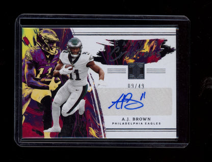 2022 Panini Impeccable #CC-AJB A.J. Brown Canvas Creations Gold #/49