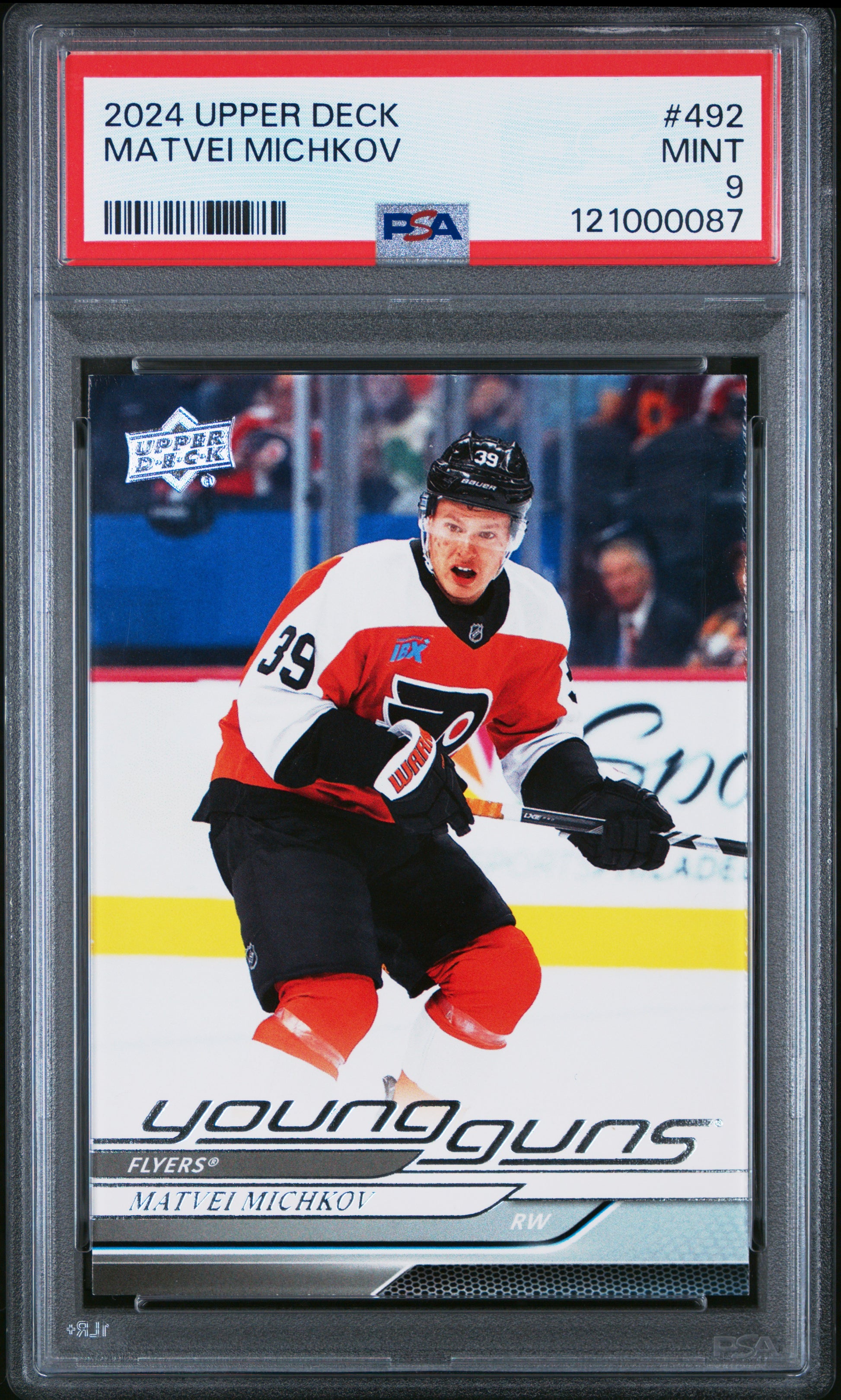 2024 Upper Deck #492 Matvei Michkov PSA 9