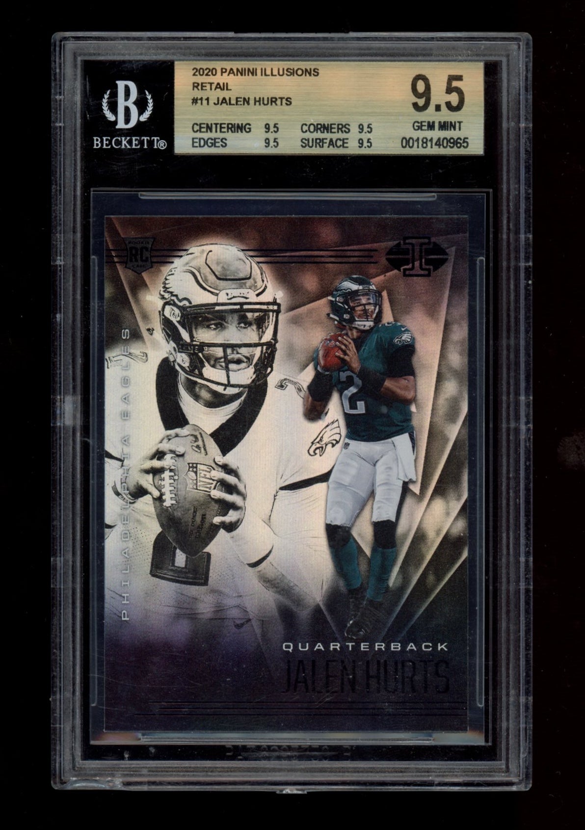 2020 Panini Illusions Retail #11 Jalen Hurts BGS 9.5