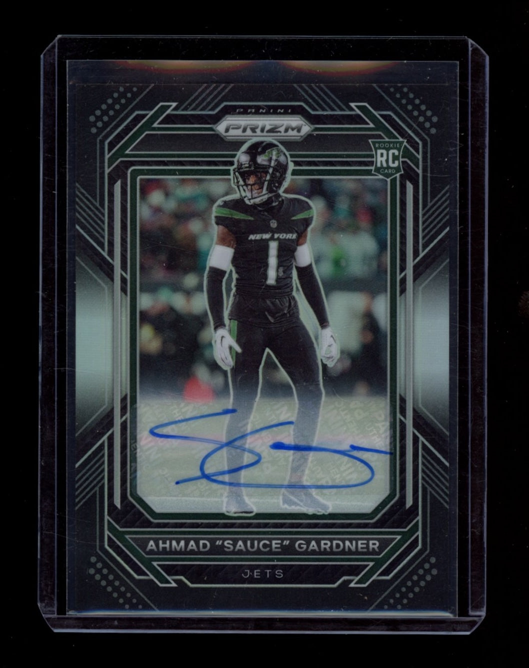 2022 Panini Chronicles #PB-22 Ahmad "Sauce" Gardner Prizm Black Signatures