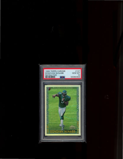 1999 Topps Chrome #147 Donovan McNabb Refractors PSA 10
