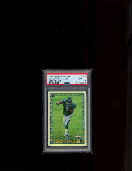 1999 Topps Chrome #147 Donovan McNabb Refractors PSA 10
