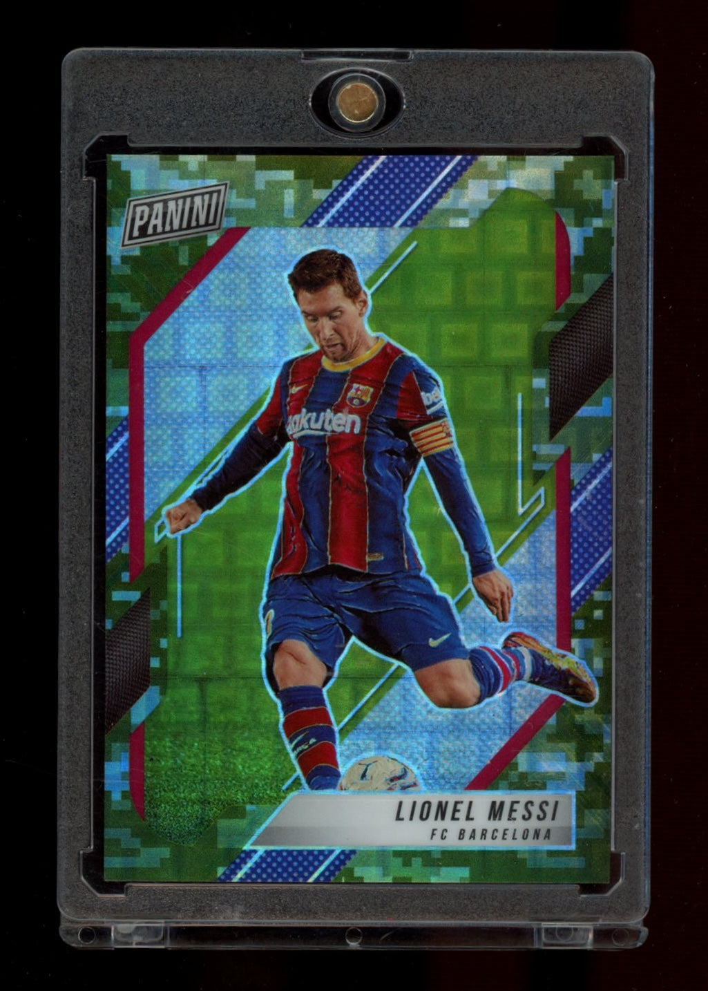 2022 Panini National VIP Party #59 Lionel Messi Green Camo #/25