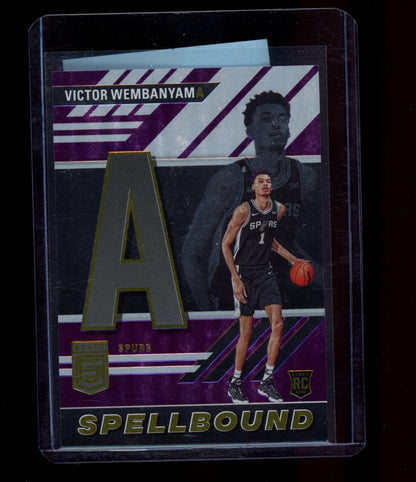 2023-24 Donruss Elite #1 Victor Wembanyama Spellbound Purple #/49