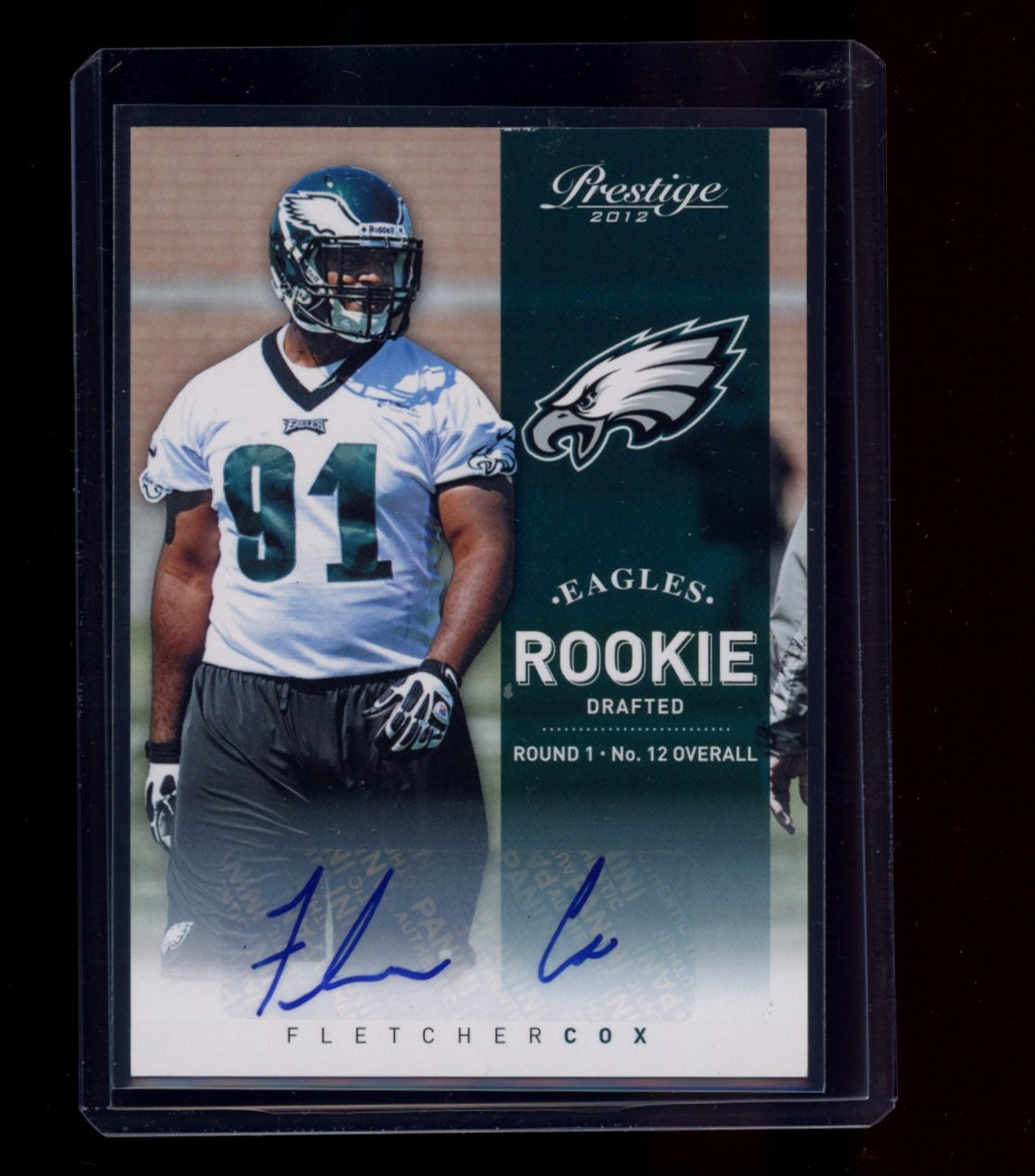 2012 Panini Prestige #210 Fletcher Cox Rookie Autographs #/799