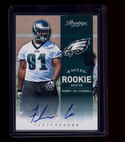 2012 Panini Prestige #210 Fletcher Cox Rookie Autographs #/799