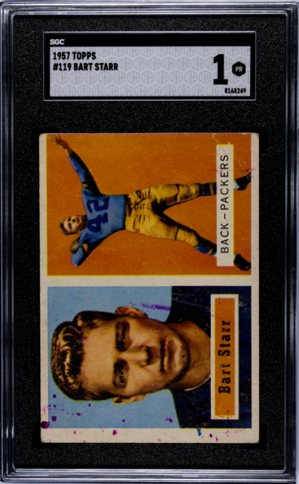 1957 Topps #119 Bart Starr SGC 1