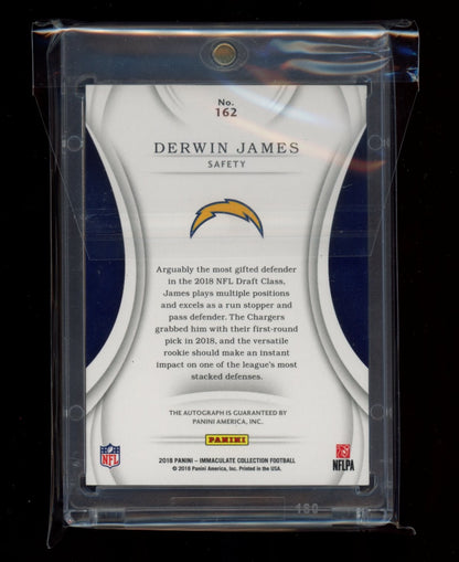 2018 Panini Immaculate Collection #162 Derwin James Gold #/25