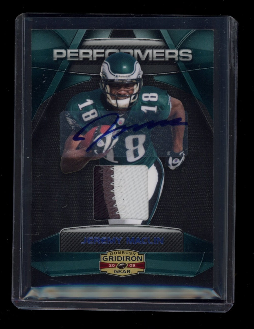 2009 Donruss Gridiron Gear #18 Jeremy Maclin Jerseys Auto Prime #/10