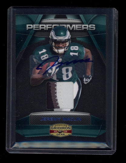 2009 Donruss Gridiron Gear #18 Jeremy Maclin Jerseys Auto Prime #/10