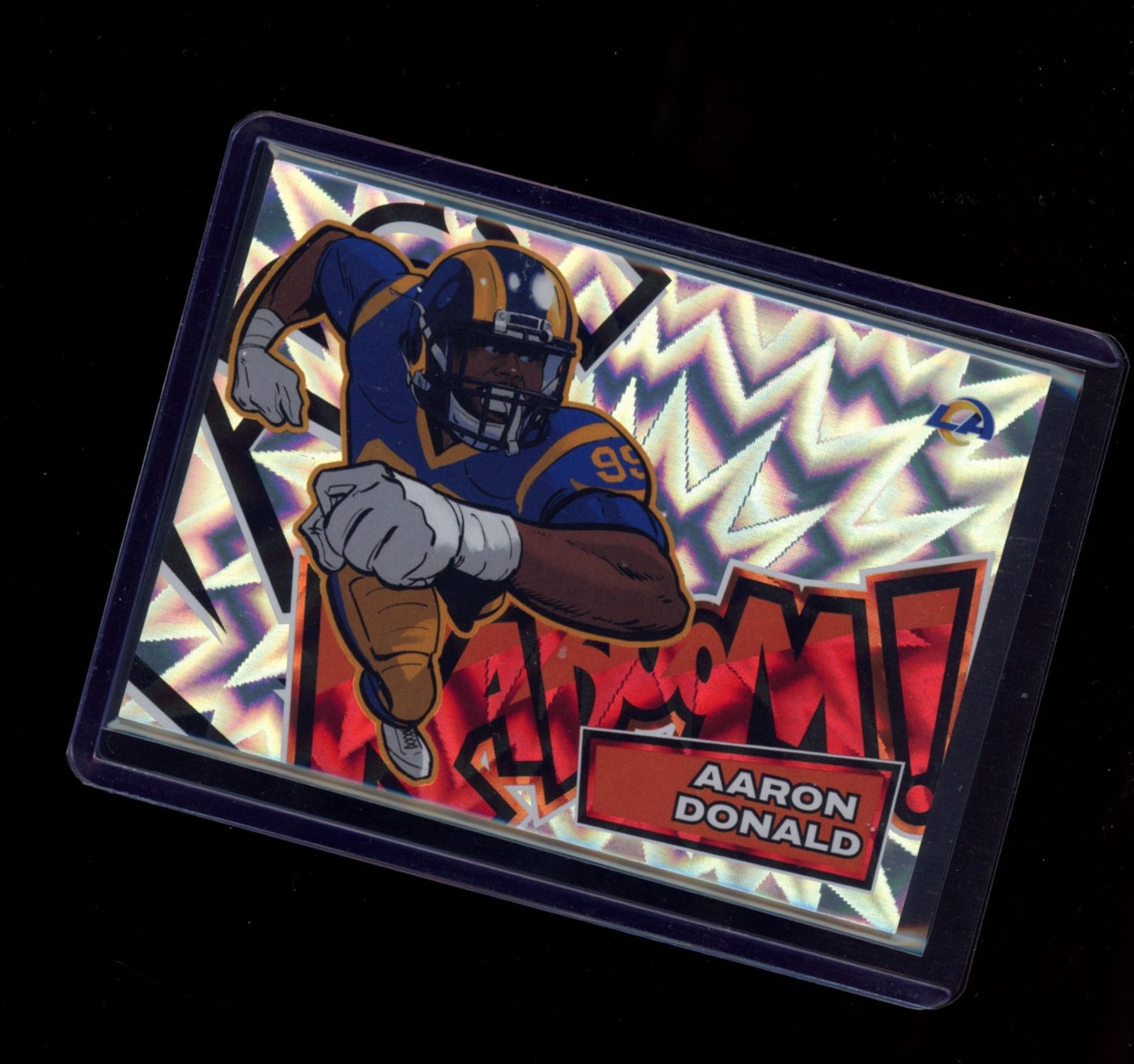 2025 Panini Absolute #24 Aaron Donald Kaboom! Horizontal