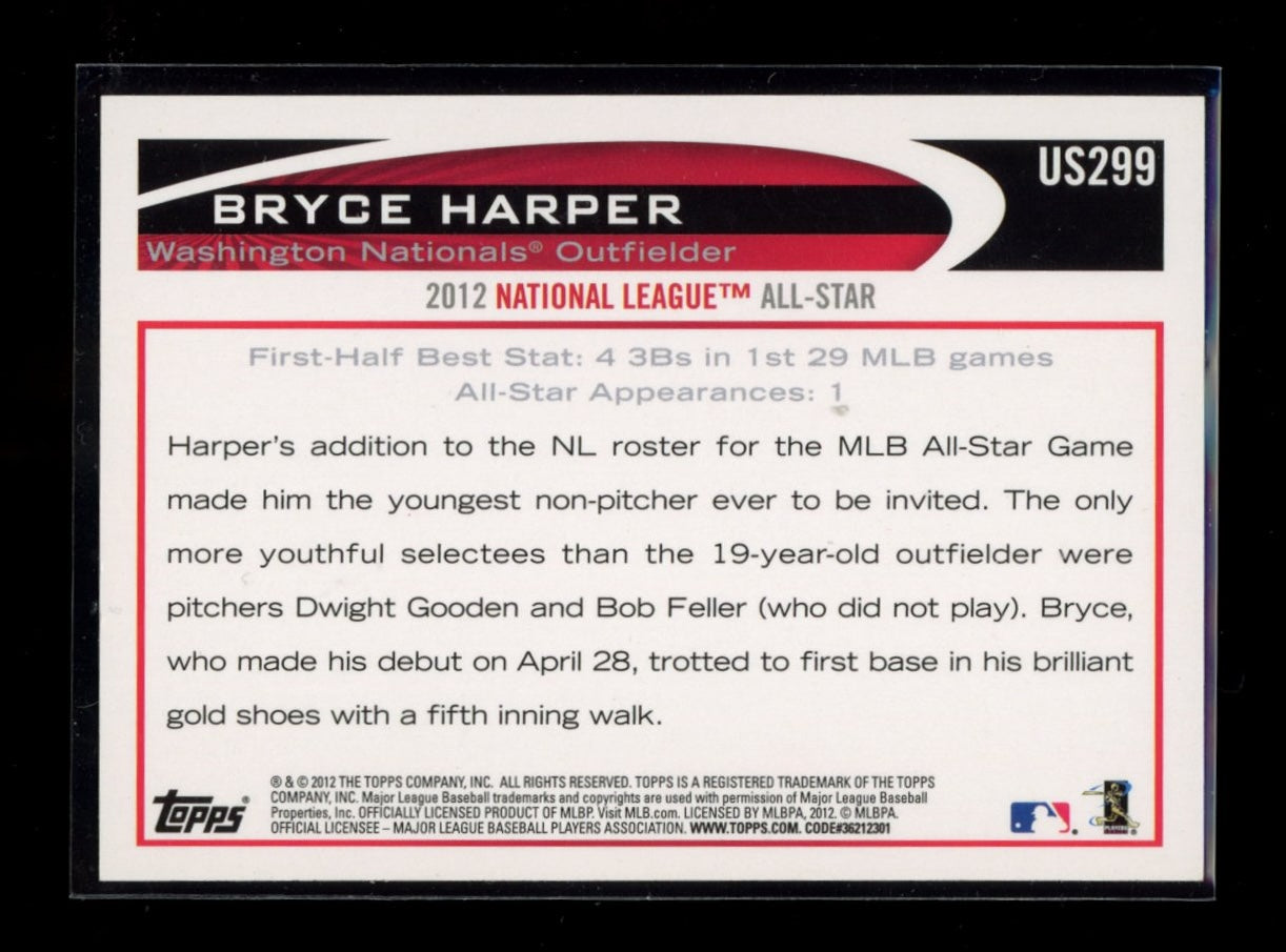 2012 Topps Update #US299b Bryce Harper : In a Suit
