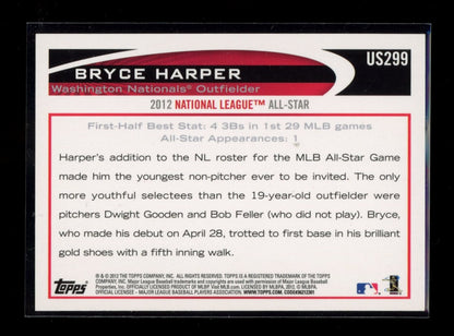 2012 Topps Update #US299b Bryce Harper : In a Suit
