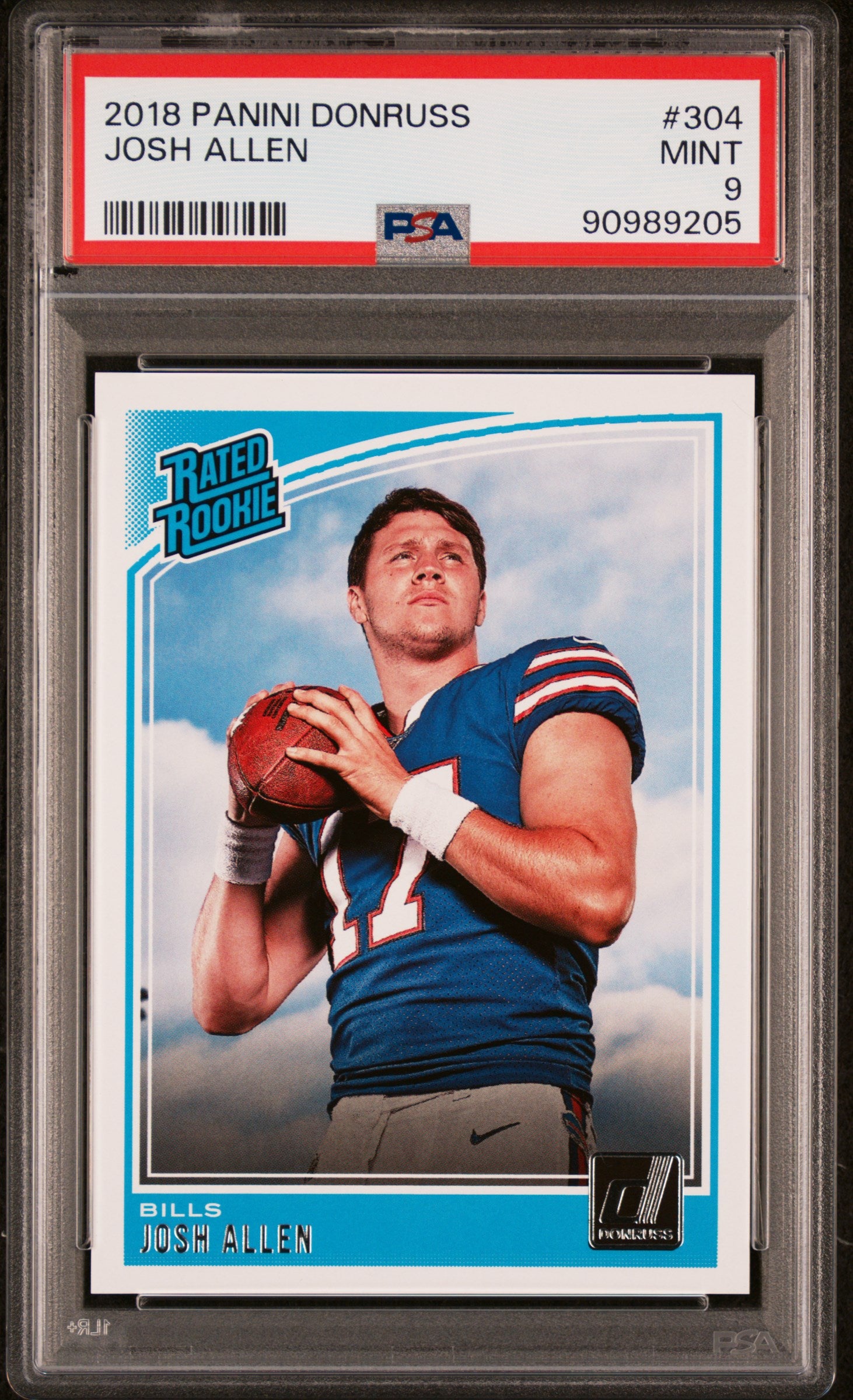 2018 Panini Donruss #304 Josh Allen PSA 9