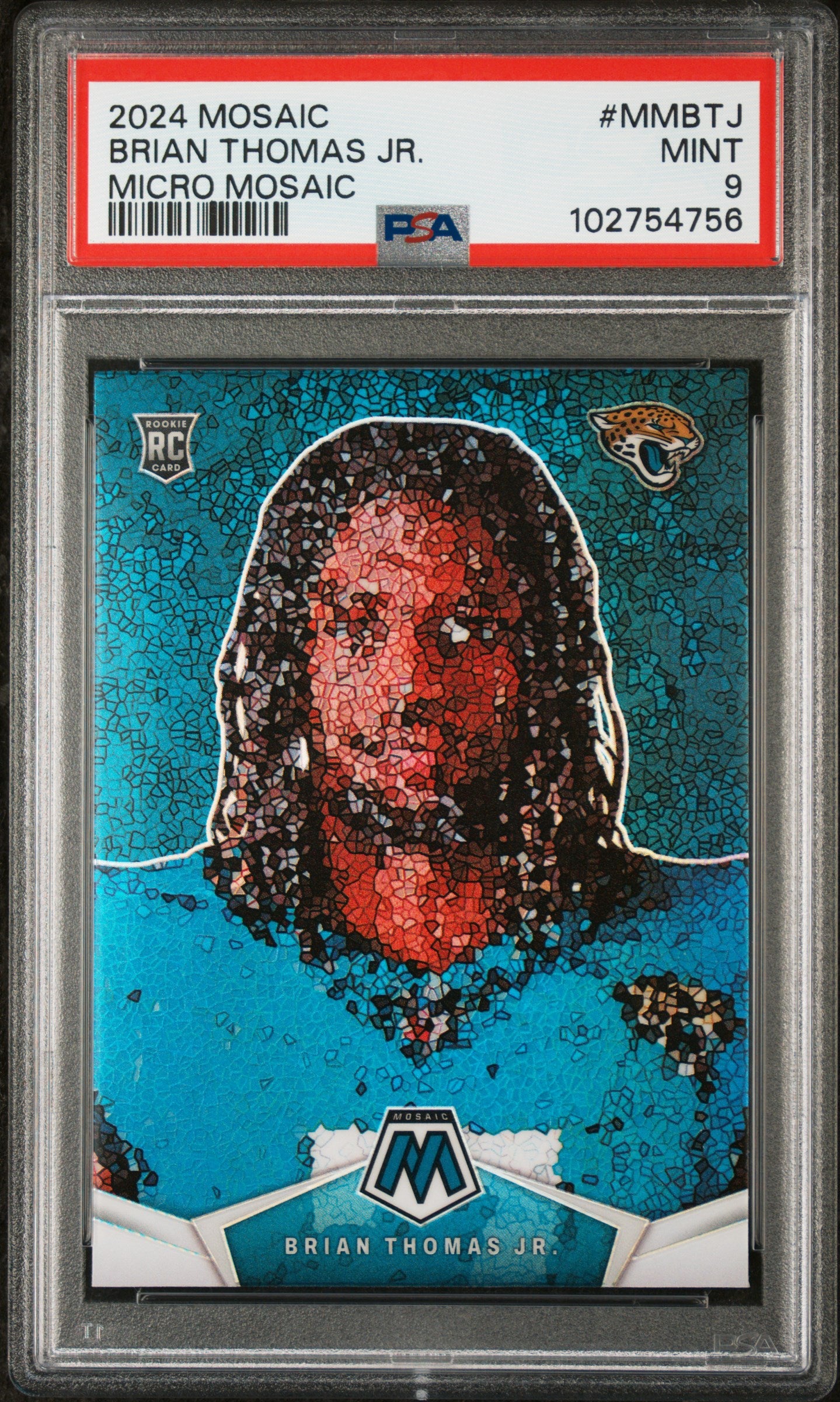 2024 Panini Mosaic Micro Mosaic #MMBTJ Brian Thomas Jr. PSA 9