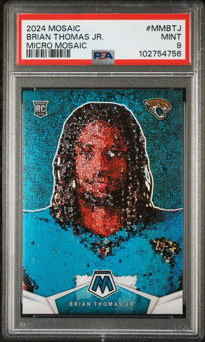2024 Panini Mosaic Micro Mosaic #MMBTJ Brian Thomas Jr. PSA 9