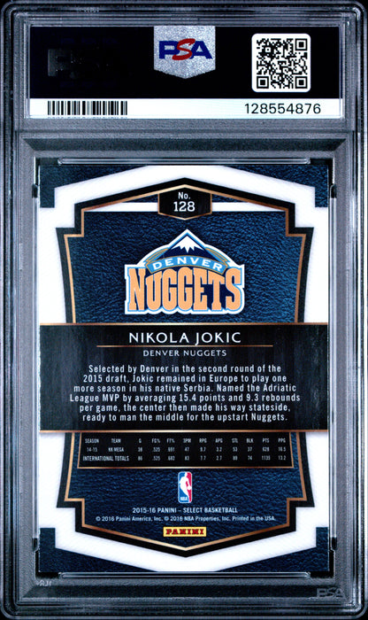 2015 Panini Select #128 Nikola Jokic PSA 9