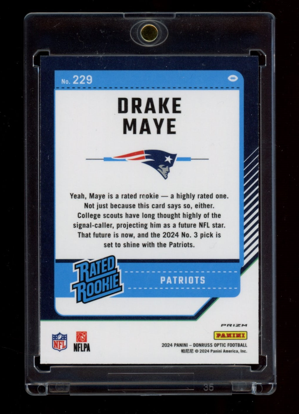 2024 Donruss Optic #229 Drake Maye Stars