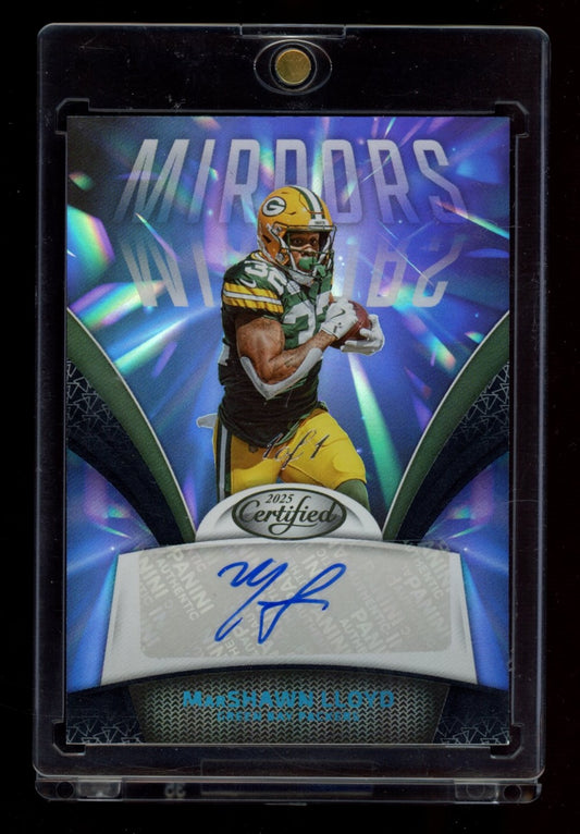 2025 Panini Certified #MS-MLL MarShawn Lloyd Mirror Signatures Black #/1