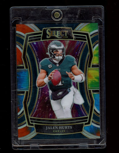 2023 Panini Select #PH-JHU Jalen Hurts Phenomenon Tie-Dye Prizm #/25