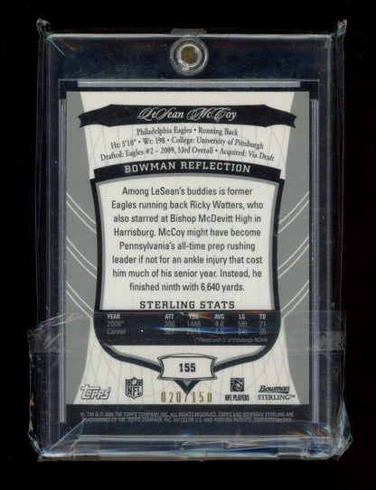 2009 Bowman Sterling #155b LeSean McCoy Autographed version #/150