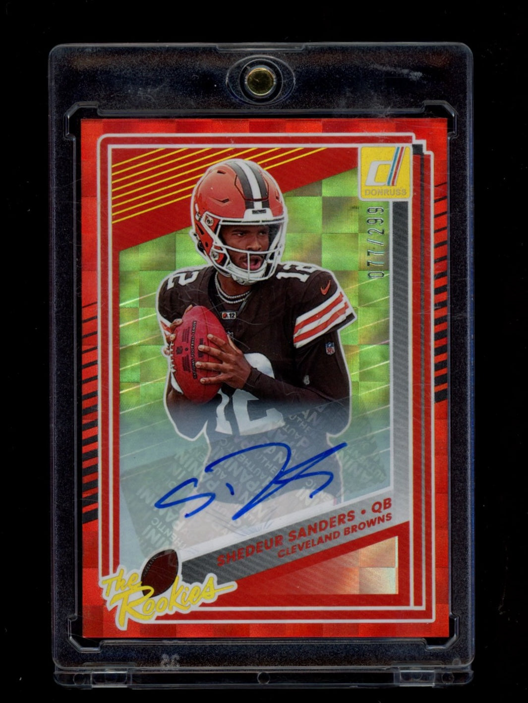 2025 Donruss #5 Shedeur Sanders The Rookies Autographs #/299