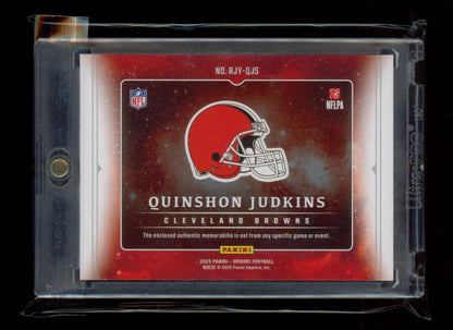 2025 Panini Origins #RJY-QJS Quinshon Judkins Rookie Jumbo Jerseys #/199