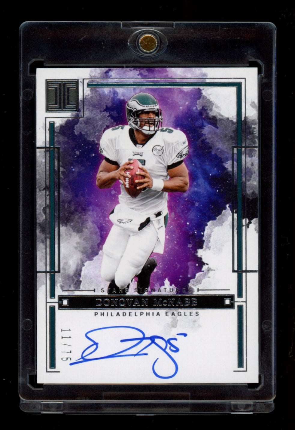 2025 Panini Impeccable #ISS-DMB Donovan McNabb Impeccable Stars Signatures #/75
