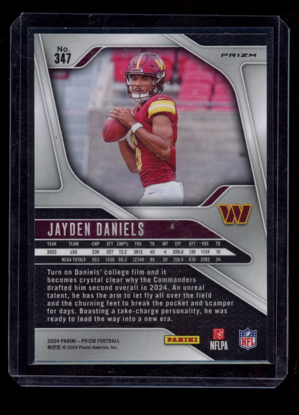 2024 Panini Prizm #347 Jayden Daniels Silver