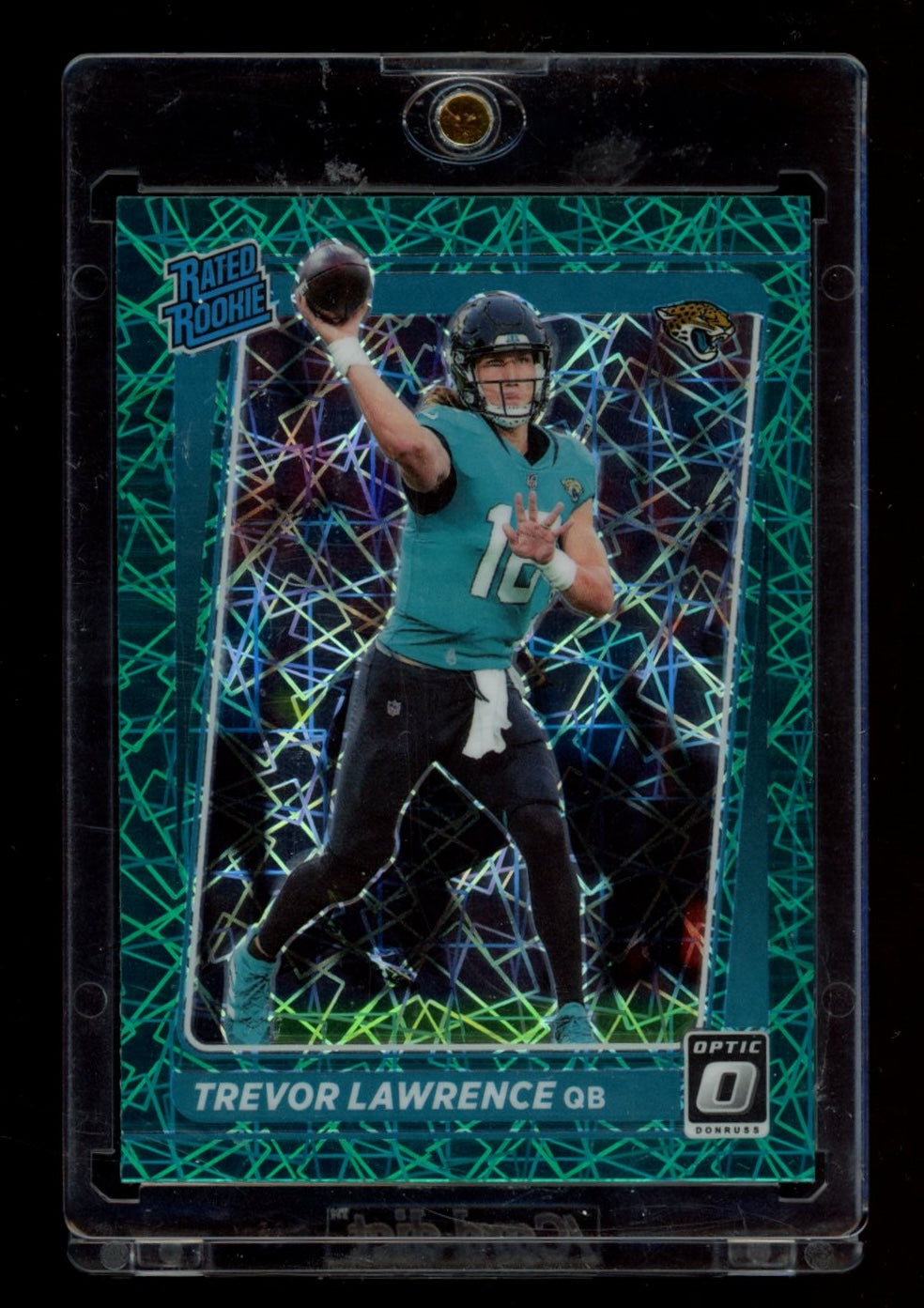 2021 Donruss Optic #201 Trevor Lawrence Green Velocity