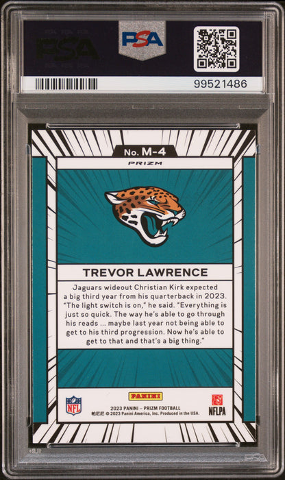 2023 Panini Prizm Manga #M4 Trevor Lawrence PSA 9