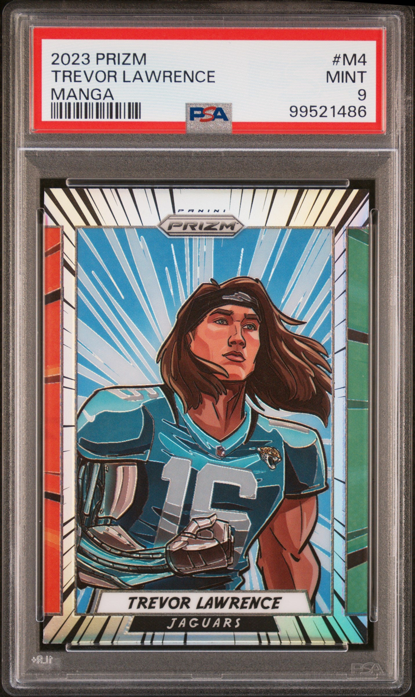 2023 Panini Prizm Manga #M4 Trevor Lawrence PSA 9