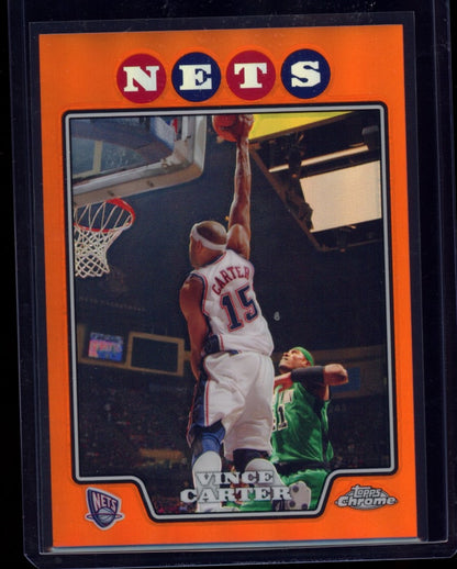 2008-09 Topps Chrome #115 Vince Carter Refractors Orange #/499