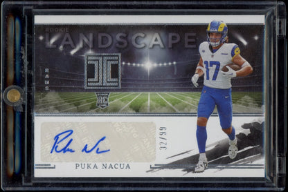 2023 Panini Impeccable #RLA-PNA Puka Nacua Rookie Landscape #/99