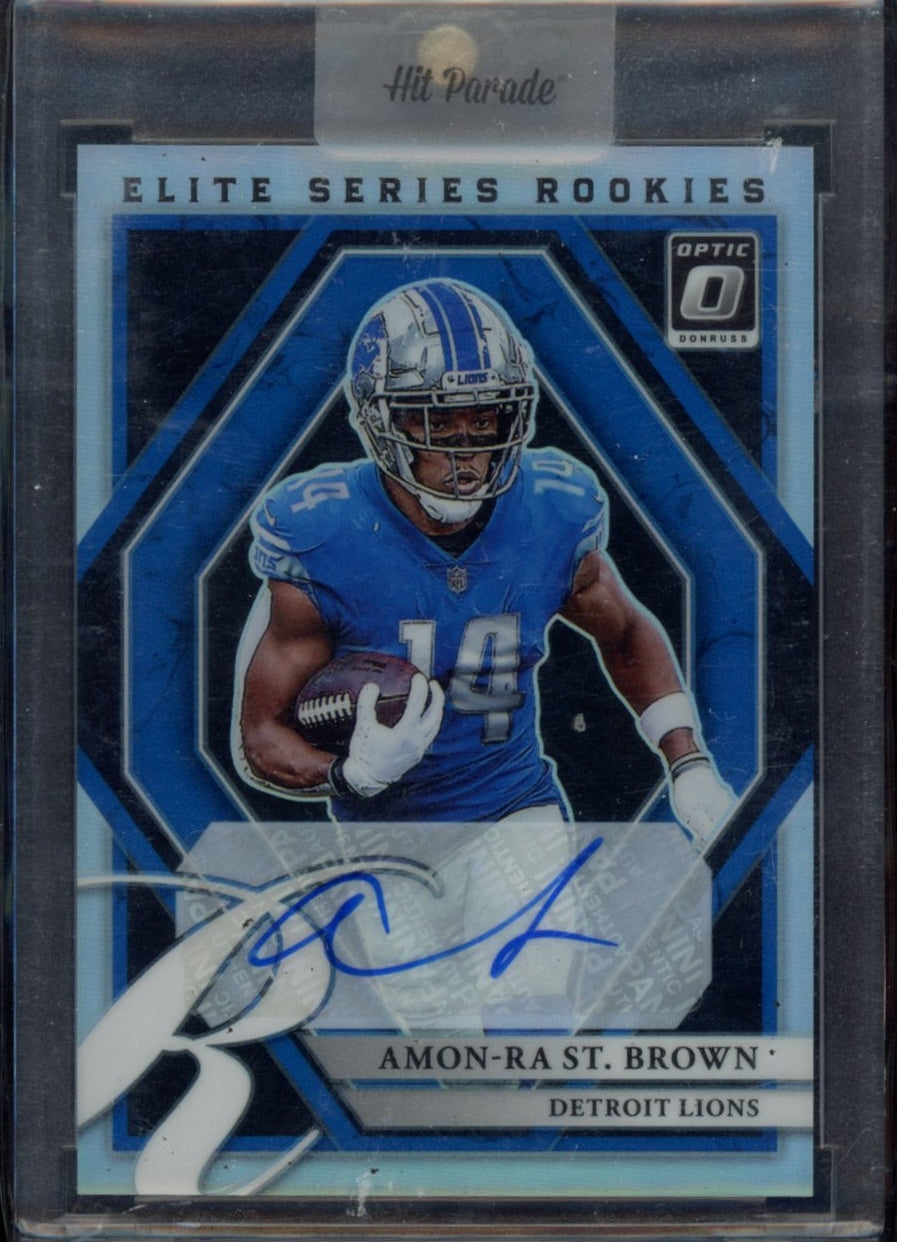 2021 Donruss Optic #ESR-17 Amon-Ra St. Brown The Elite Series Auto #/99