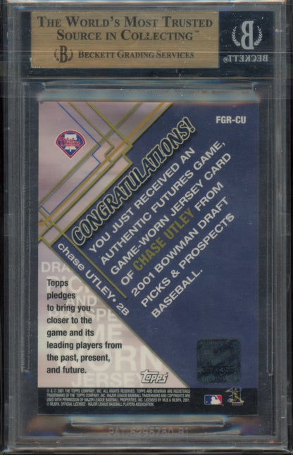 2001 Bowman Draft Futures Game Relics #FGRCU Chase Utley BGS 9.5