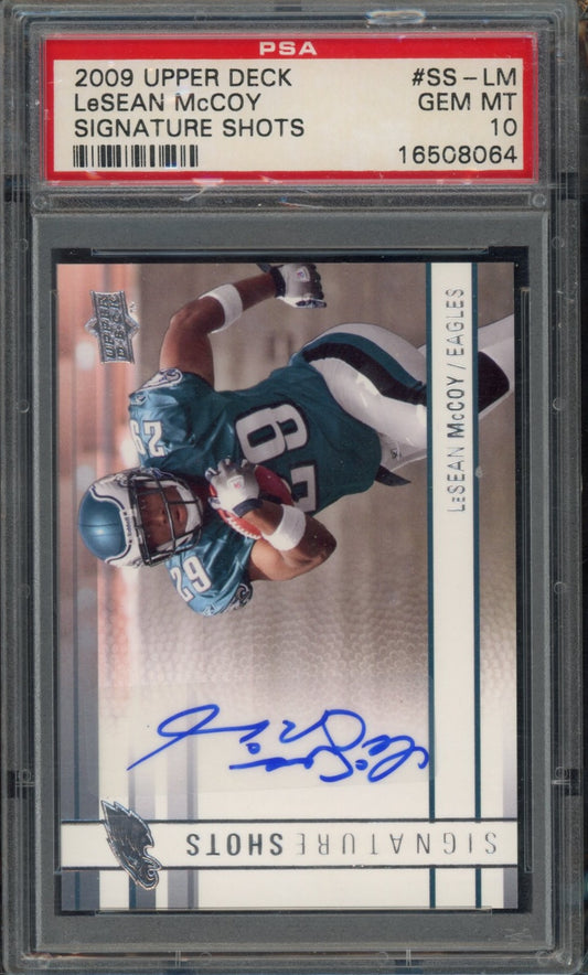 2009 Upper Deck Signature Shots #SS-LM Lesean Mccoy PSA 10