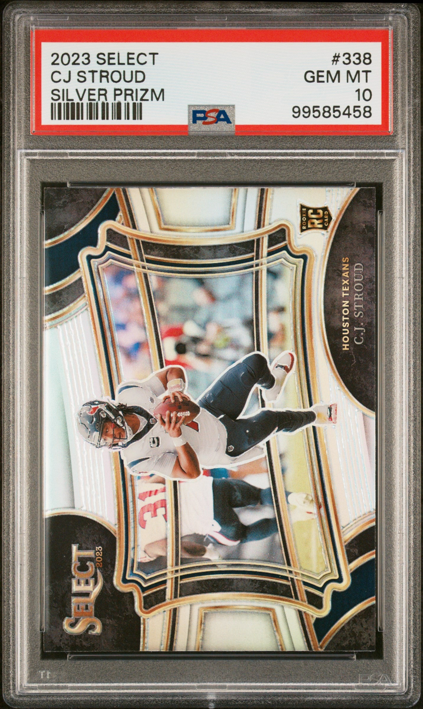 2023 Panini Select #338 Cj Stroud Silver Prizm PSA 10
