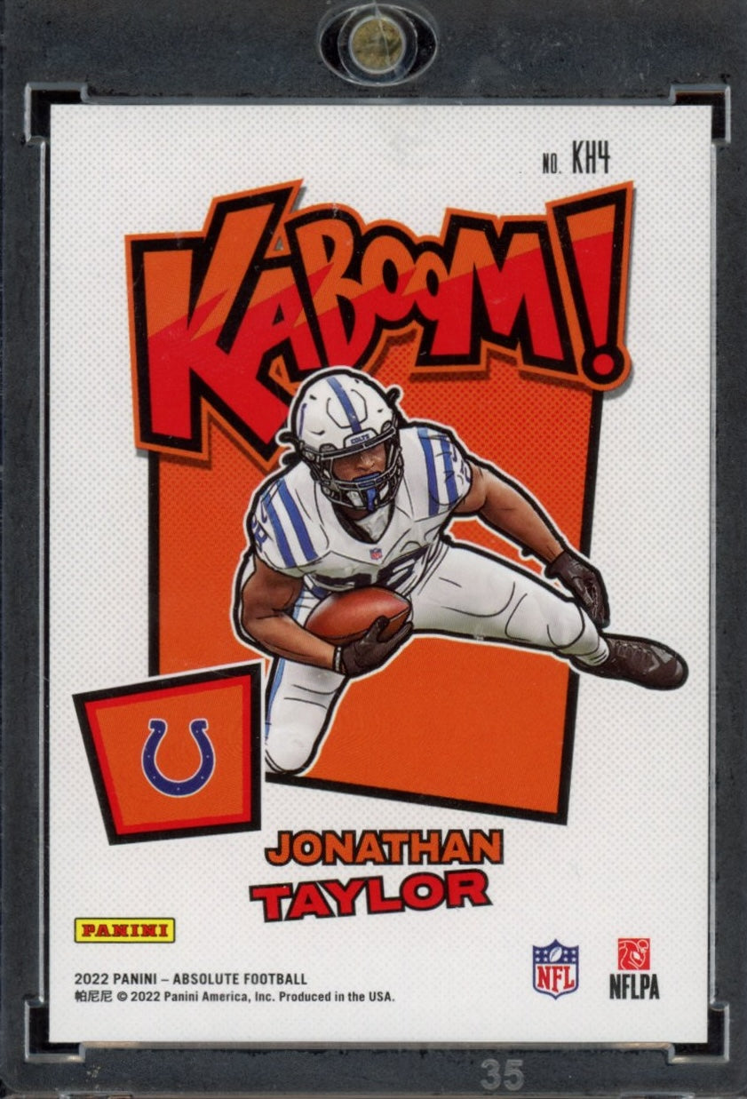 2022 Panini Absolute #KH4 Jonathan Taylor Kaboom Horizontal