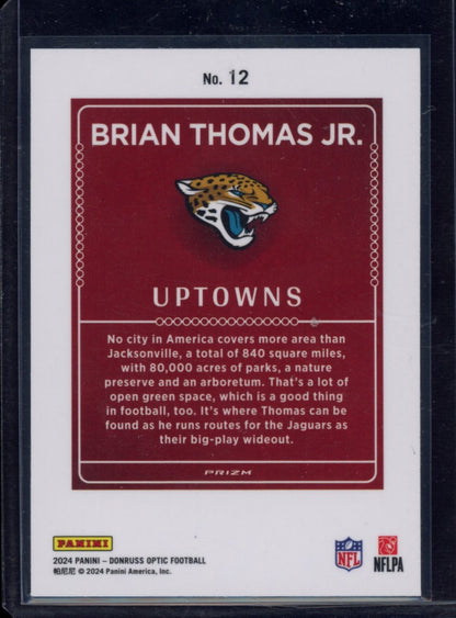 2024 Donruss Optic #12 Brian Thomas Jr. Uptowns
