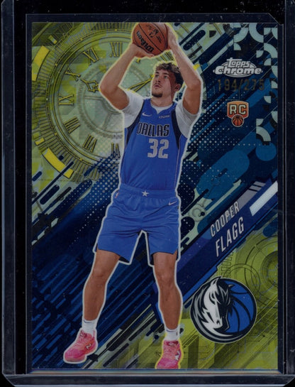 2025-26 Topps Chrome #GT-16 Cooper Flagg Go Time Yellow Refractor #/275