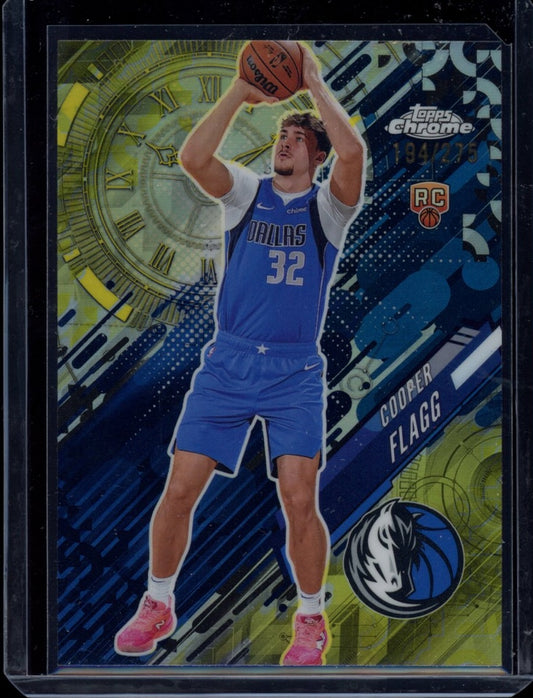 2025-26 Topps Chrome #GT-16 Cooper Flagg Go Time Yellow Refractor #/275