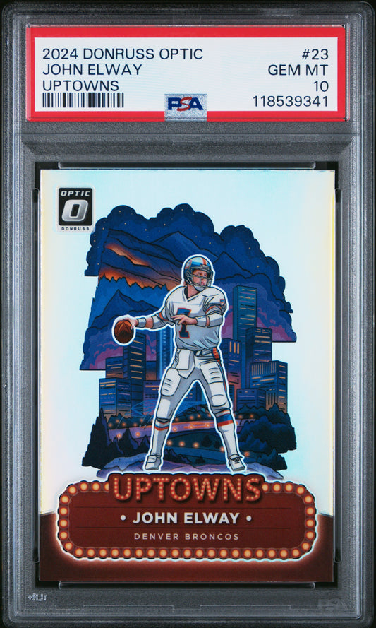 2024 Panini Donruss Optic Uptowns #23 John Elway PSA 10