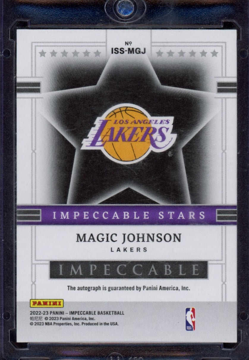 2022-23 Panini Impeccable #ISS-MGJ Magic Johnson Holo Gold auto #/10