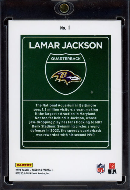 2024 Donruss - Downtown #1 Lamar Jackson