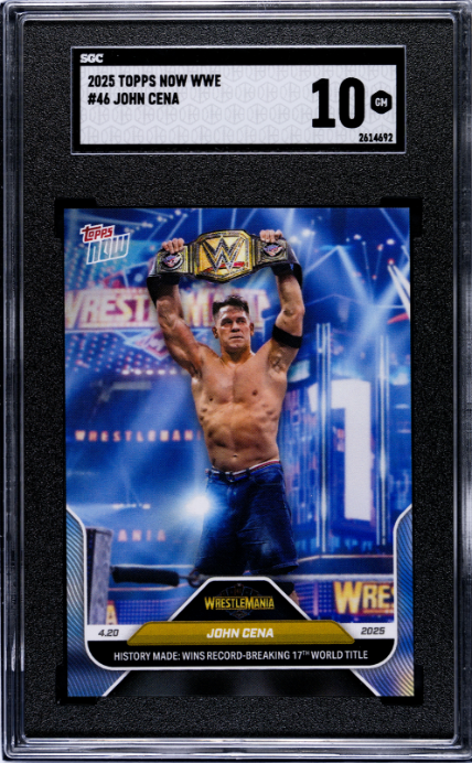 2025 Topps Now Wwe #46 John Cena SGC 10